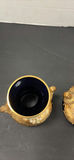 Vintage Blue and Gold Glass Vases - thumbnail 5 of 8
