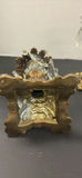 Decorative Plate with Brass Candle Holders - thumbnail 9 of 13