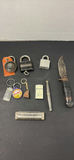 Vintage Harmonica, Padlocks, Lighter - thumbnail 1 of 13