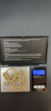 Gold Twisted Rope Chain Necklace and Bracelet Set - thumbnail 5 of 6