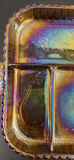 Decorative Glass Serving Tray and Floral Glass Plate - thumbnail 3 of 12