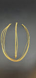 Gold Multi-Strand Necklace And Bracelet - thumbnail 1 of 10