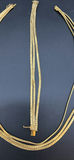 Gold Multi-Strand Necklace And Bracelet - thumbnail 4 of 10