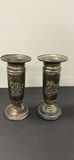 Vintage Metal Candle Vases - thumbnail 2 of 5
