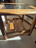 Oak & Glass Side / End Tables - Set of 3 - thumbnail 4 of 6