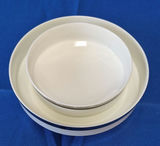 Mikasa Bone China Set - "Solitude" Pattern - Elegant Silver & White - thumbnail 7 of 10