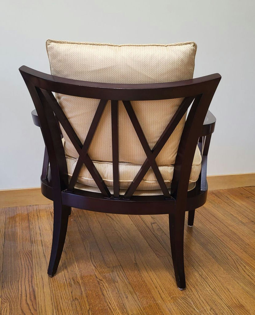 Pair of Baker Furniture Accent Chairs - Solid Wood, Designer Quality - image 3 of 5