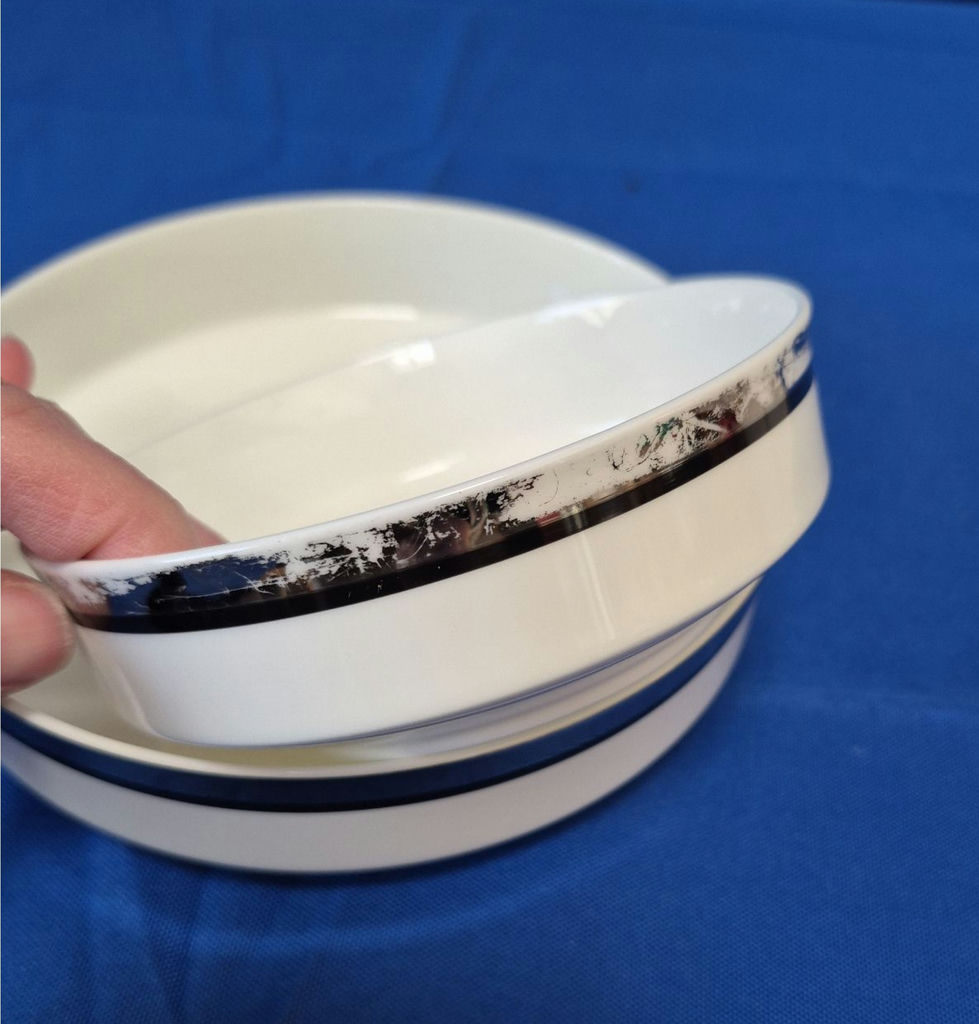 Mikasa Bone China Set - "Solitude" Pattern - Elegant Silver & White - image 8 of 10
