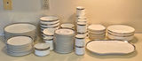 Mikasa Bone China Set - "Solitude" Pattern - Elegant Silver & White - thumbnail 2 of 10