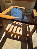 Oak & Glass Side / End Tables - Set of 3 - thumbnail 6 of 6