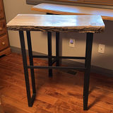 Two Live Edge Wood Console Tables - thumbnail 2 of 15