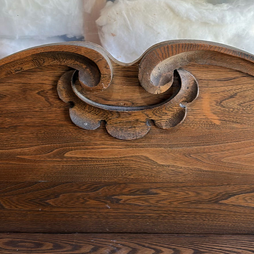 Wood Cabinet with Decorative Backboard and Drawer - image 12 of 19