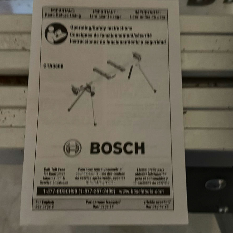 Bosch GTA3800 Miter Saw Stand and Mastercraft Maximum 12-Inch Sliding Compound Miter Saw - image 2 of 11