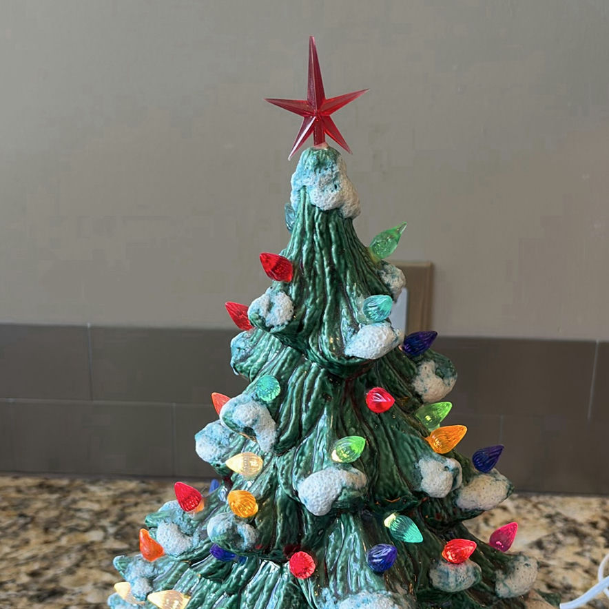 Ceramic Lighted Christmas Tree Decoration - image 2 of 7