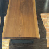 Live Edge Wood Bench with Metal Legs - thumbnail 3 of 8