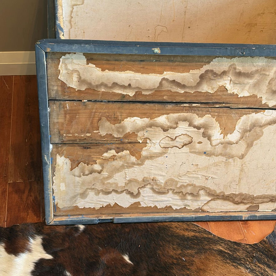 Blue Wooden Storage Chest - image 3 of 12