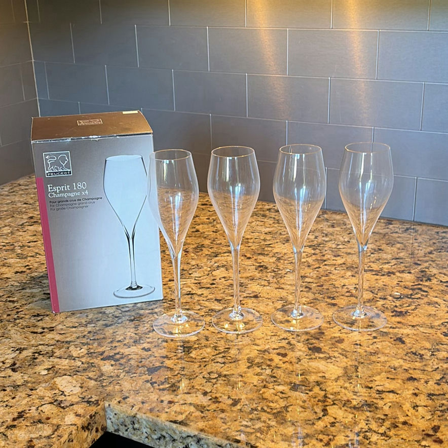Peugeot Esprit 180 Champagne Glasses Set - image 1 of 7