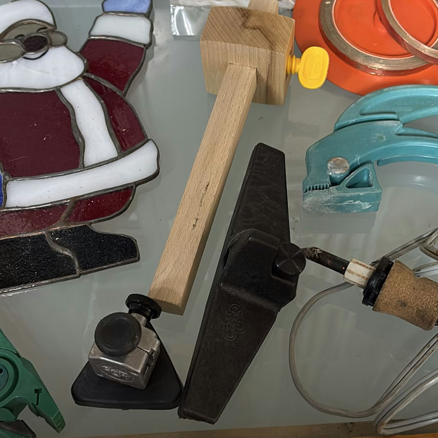 Wooden Light Table Workstation & Stained Glass Equipment - image 14 of 17