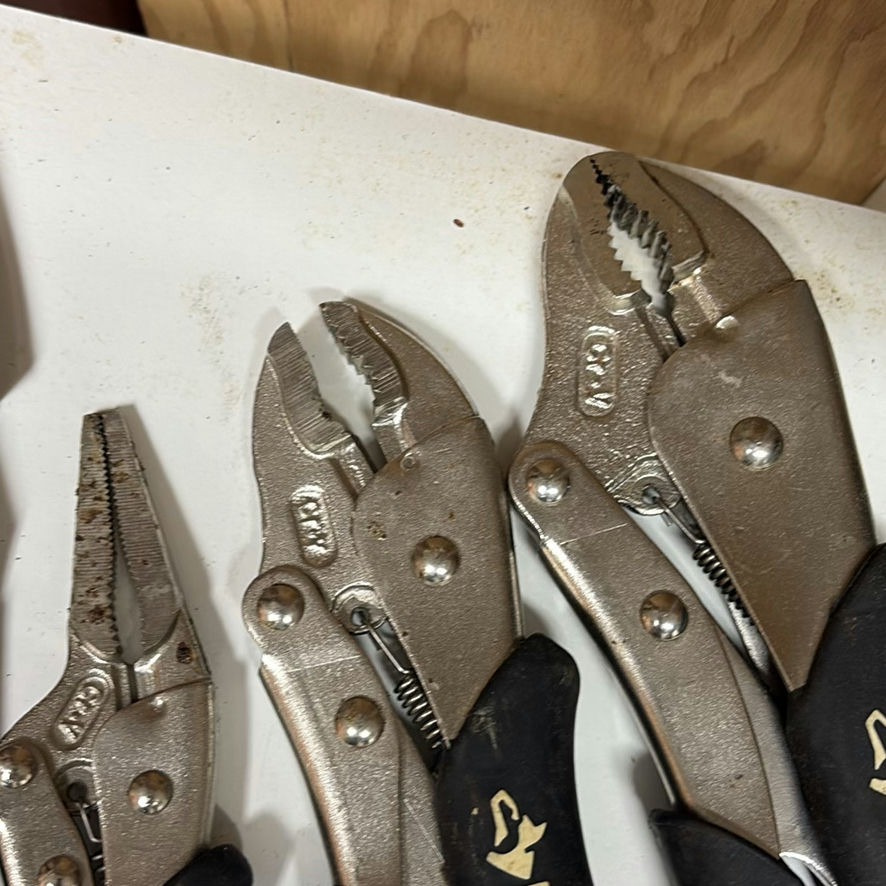 Bench Vise, Corner Clamps, and Husky Pliers Set - image 7 of 7