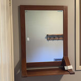 Wood Framed Wall Mirror With Shelf - thumbnail 2 of 7