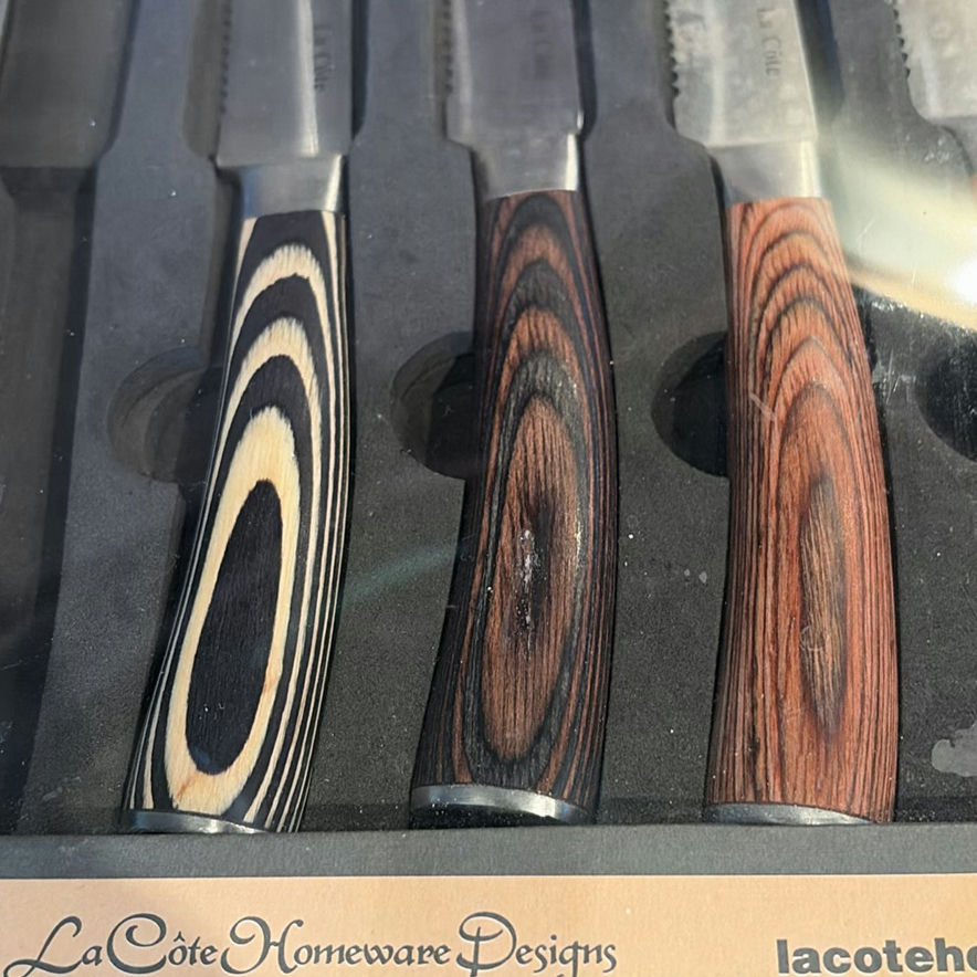 La Côte Homeware Designs 5 Piece Pakka Wood Steak Knife Set with Dutch Oven - image 3 of 15