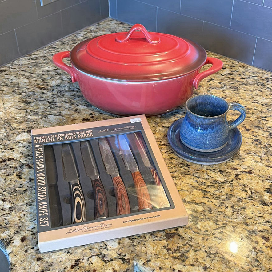 La Côte Homeware Designs 5 Piece Pakka Wood Steak Knife Set with Dutch Oven - image 1 of 15