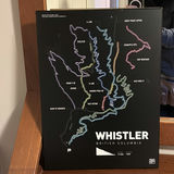 Ski Hill Canvas Art and Whistler Trail Map Print - thumbnail 5 of 9