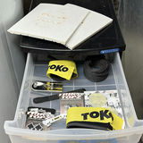Assorted Bicycle Parts, Snowboard Bindings, and Storage Drawers - thumbnail 2 of 12