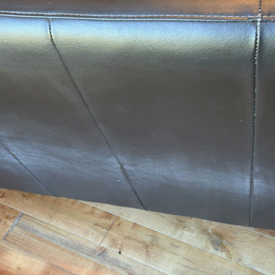 Black Leather Three-Seat Sofa - image 13 of 15