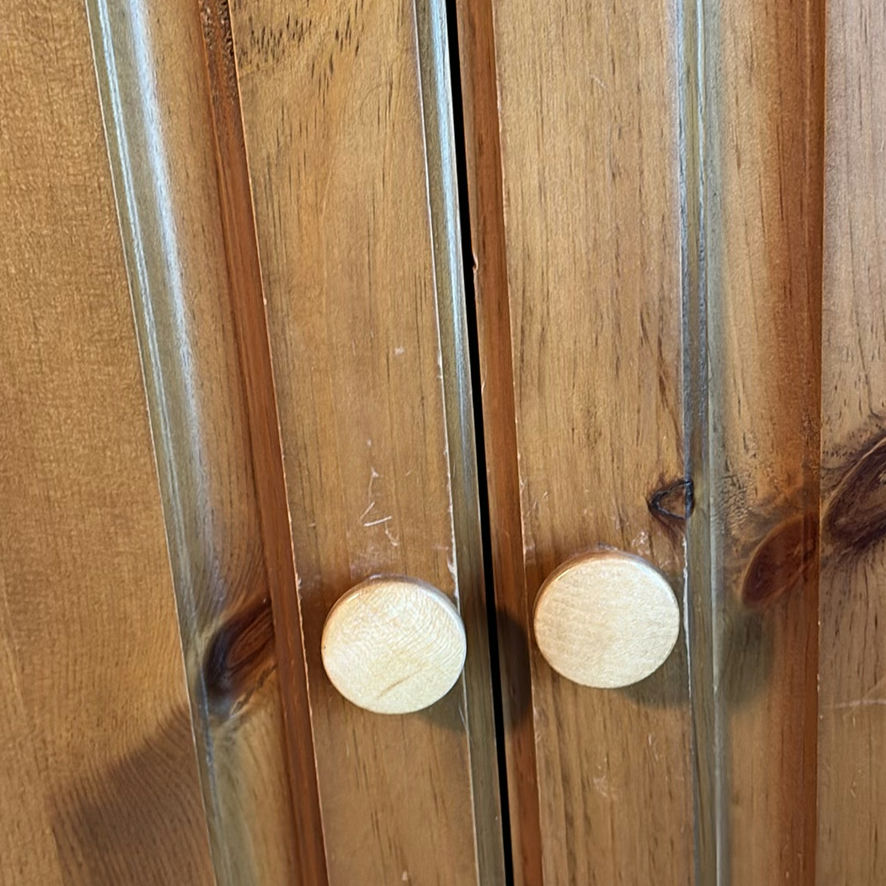 Wooden Armoire Cabinet with Shelves and Drawers - image 9 of 10