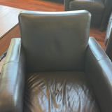 Black Leather Armchair - thumbnail 2 of 13