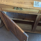 Wood Cabinet with Decorative Backboard and Drawer - thumbnail 10 of 19