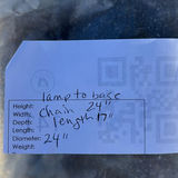 Stained Glass Hanging Light Fixture - thumbnail 9 of 10