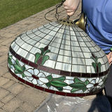Stained Glass Hanging Light Fixture - thumbnail 6 of 10
