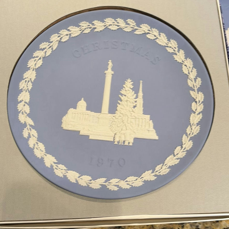 Collection of 10 Wedgwood Jasperware Christmas Plates - image 4 of 23