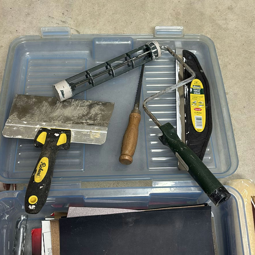 Painting and Drywall Tools with Paint Rollers and Sandpaper - image 5 of 9