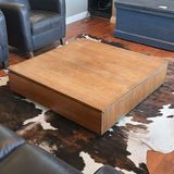 Wood Coffee Table with Storage Drawers - thumbnail 1 of 15