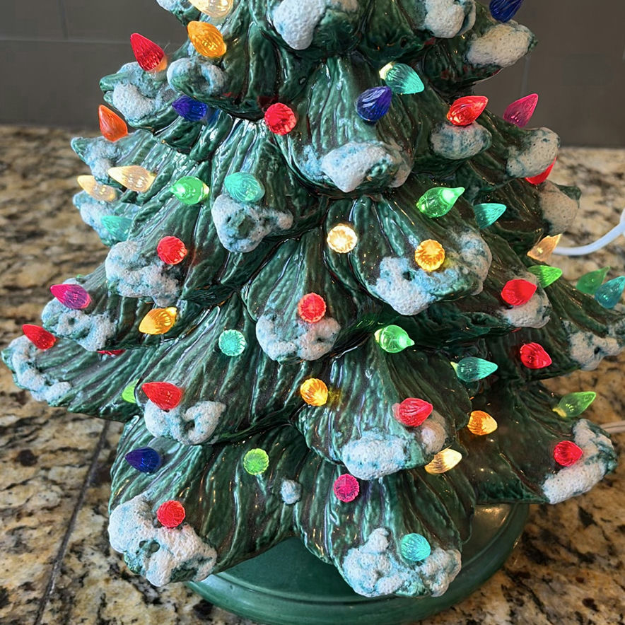 Ceramic Lighted Christmas Tree Decoration - image 3 of 7
