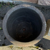 Large Ceramic Planter and Two Decorative Square Planters - thumbnail 3 of 9