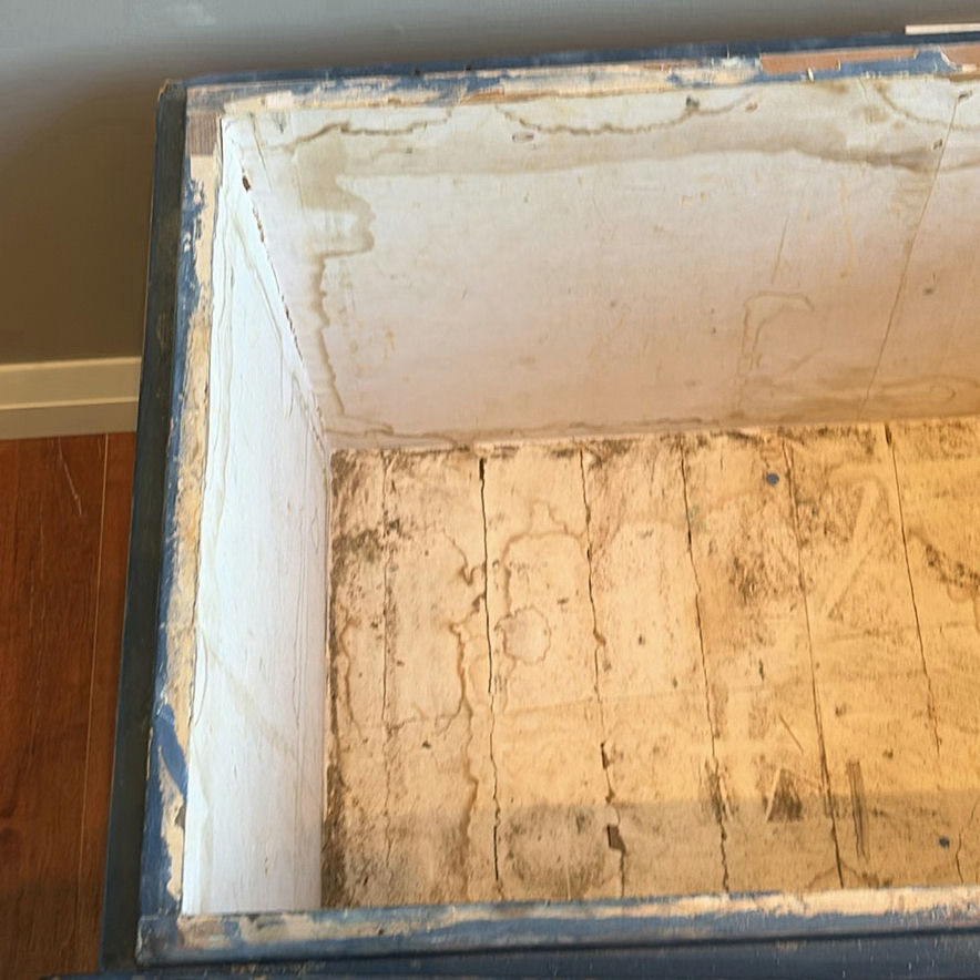Blue Wooden Storage Chest - image 5 of 12