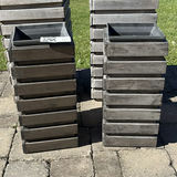 Set of Four Square Wooden Planters - thumbnail 2 of 10