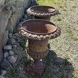 Pair of Cast Iron Garden Urns - thumbnail 8 of 12