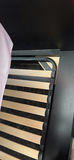 Black Platform Bed Frame with Mattress and Nightstand - thumbnail 6 of 10