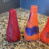 Set of Four Decorative Glass Vases - thumbnail 2 of 10