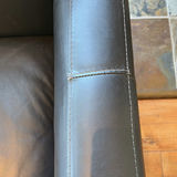 Black Leather Three-Seat Sofa - thumbnail 7 of 15