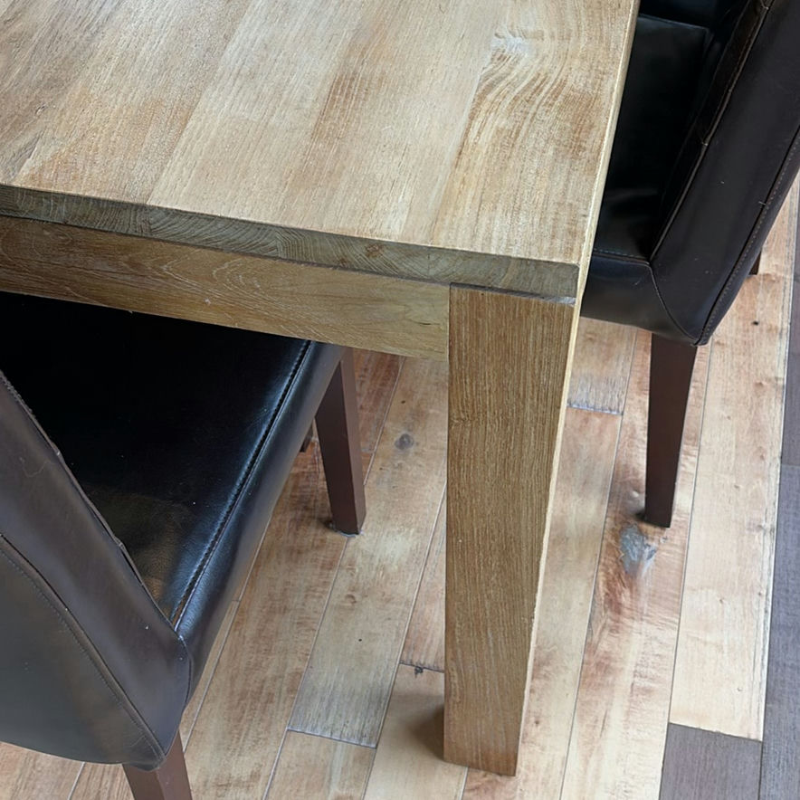 Wood Dining Table and Six Upholstered Chairs - image 5 of 20