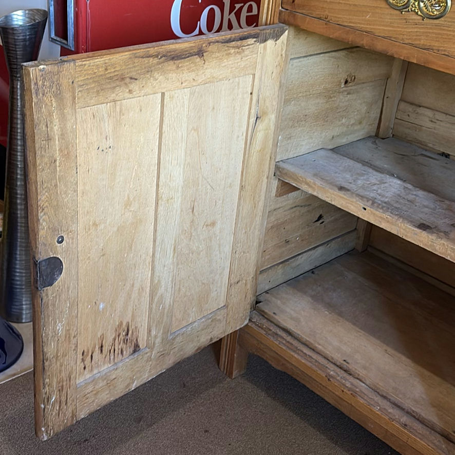 Wood Cabinet with Decorative Backboard and Drawer - image 8 of 19