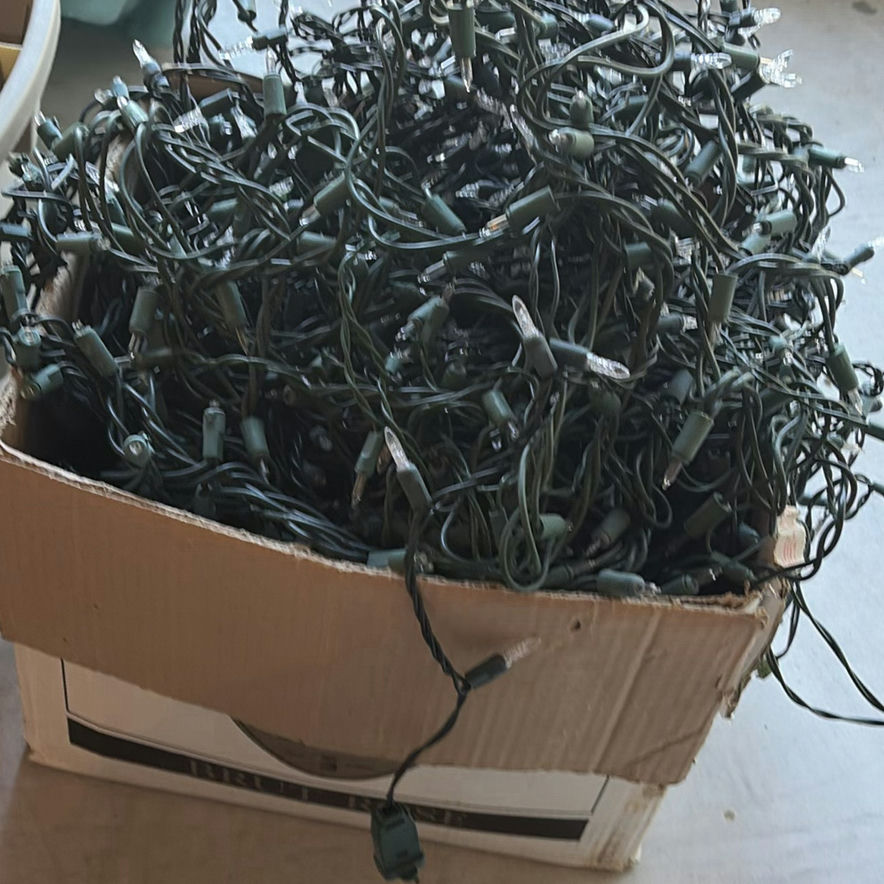 Assorted Christmas String Lights and Light Bulbs - image 3 of 10