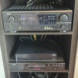 Denon AVR-1707 AV Surround Receiver with DVD Player, Remotes, and Manual - thumbnail 1 of 8