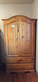 Wooden Armoire Cabinet with Shelves and Drawers - thumbnail 1 of 10